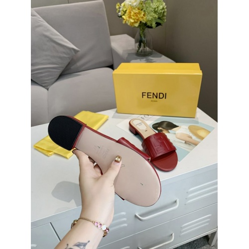 Replica Fendi Slippers For Women #941837 $76.00 USD for Wholesale
