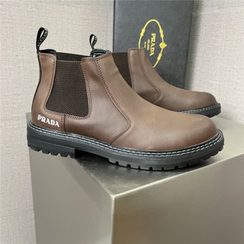 Replica Prada Boots For Men #941902 $82.00 USD for Wholesale