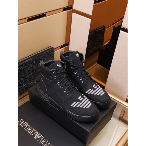 Armani High Tops Shoes For Men #941920 $82.00 USD, Wholesale Replica Armani High Tops Shoes