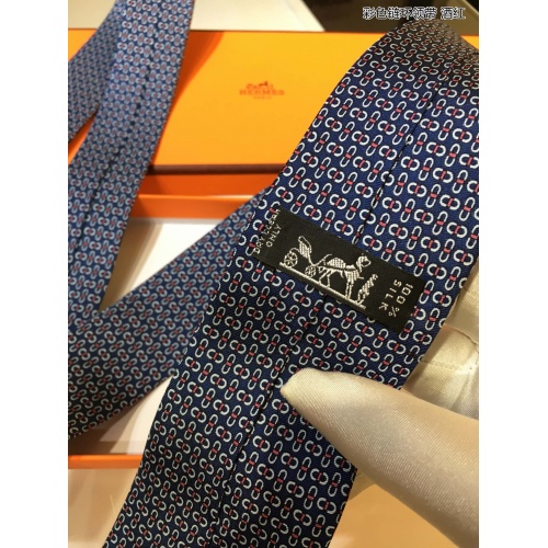 Replica Hermes Necktie For Men #942168 $60.00 USD for Wholesale