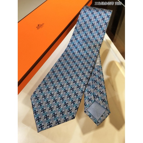 Replica Hermes Necktie For Men #942173 $60.00 USD for Wholesale
