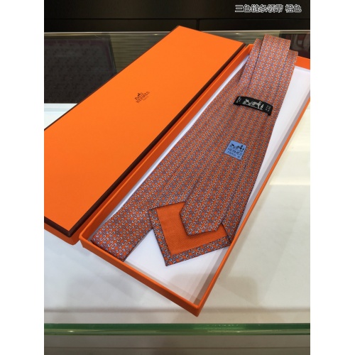 Replica Hermes Necktie For Men #942175 $60.00 USD for Wholesale