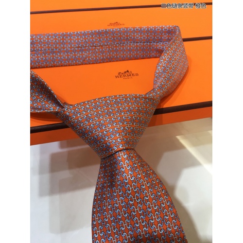 Replica Hermes Necktie For Men #942175 $60.00 USD for Wholesale
