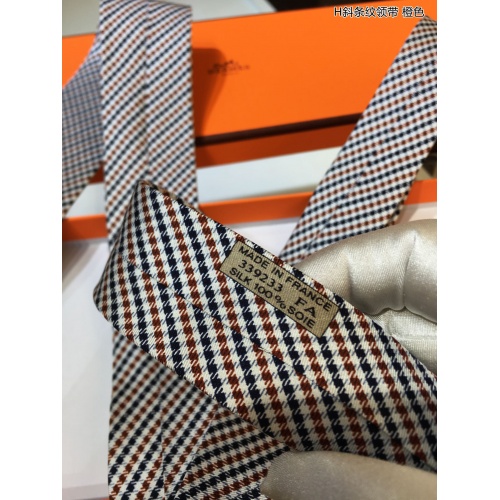 Replica Hermes Necktie For Men #942284 $60.00 USD for Wholesale