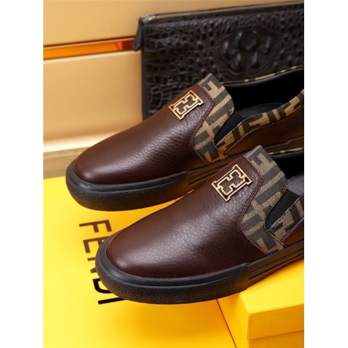 Replica Fendi Casual Shoes For Men #942355 $80.00 USD for Wholesale