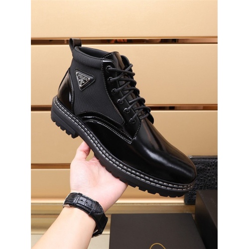 Replica Prada Boots For Men #942366 $92.00 USD for Wholesale