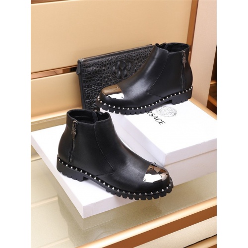 Replica Versace Boots For Men #942370 $98.00 USD for Wholesale