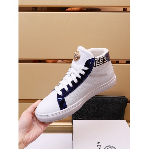 Replica Versace High Tops Shoes For Men #942373 $82.00 USD for Wholesale