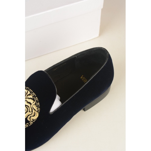 Replica Versace Leather Shoes For Men #942520 $85.00 USD for Wholesale