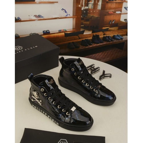 Philipp Plein PP High Tops Shoes For Men #942558 $82.00 USD, Wholesale Replica Philipp Plein PP High Tops Shoes