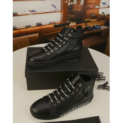 Philipp Plein PP High Tops Shoes For Men #942559 $82.00 USD, Wholesale Replica Philipp Plein PP High Tops Shoes