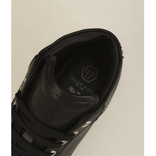 Replica Philipp Plein PP High Tops Shoes For Men #942561 $82.00 USD for Wholesale