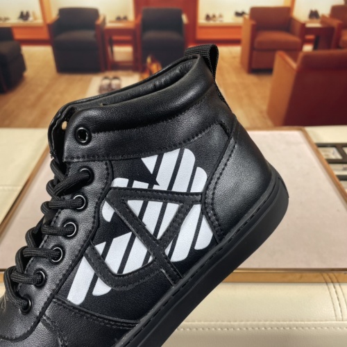Replica Armani High Tops Shoes For Men #942580 $82.00 USD for Wholesale