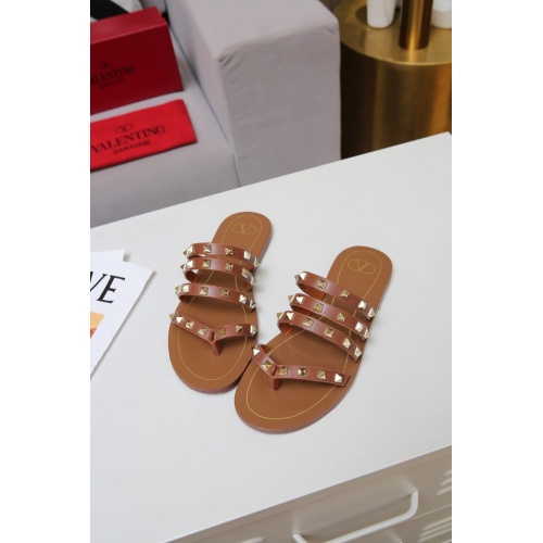 Replica Valentino Slippers For Women #942612 $68.00 USD for Wholesale