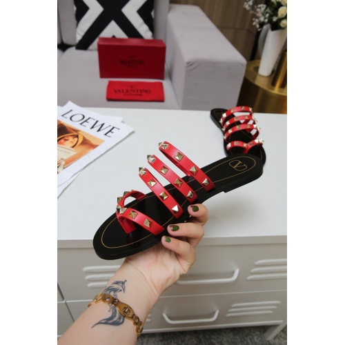 Replica Valentino Slippers For Women #942617 $68.00 USD for Wholesale