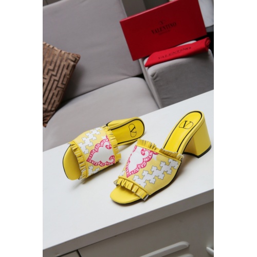 Replica Valentino Slippers For Women #942636 $76.00 USD for Wholesale
