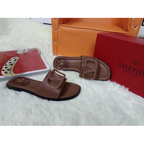 Replica Valentino Slippers For Women #942644 $64.00 USD for Wholesale