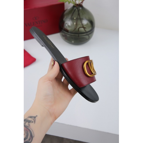 Replica Valentino Slippers For Women #942658 $64.00 USD for Wholesale