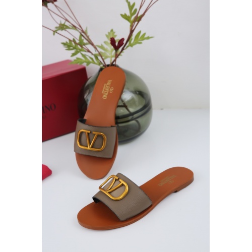 Replica Valentino Slippers For Women #942659 $64.00 USD for Wholesale