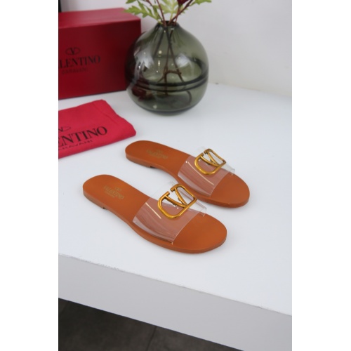 Replica Valentino Slippers For Women #942661 $64.00 USD for Wholesale