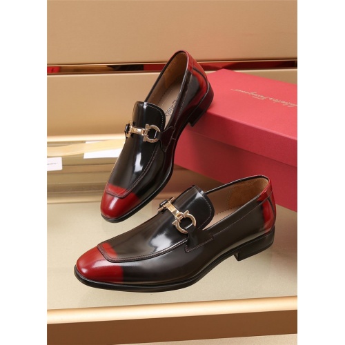 Ferragamo Salvatore FS Leather Shoes For Men #942804