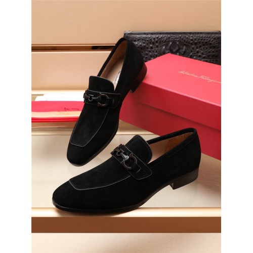 Ferragamo Salvatore FS Leather Shoes For Men #942808