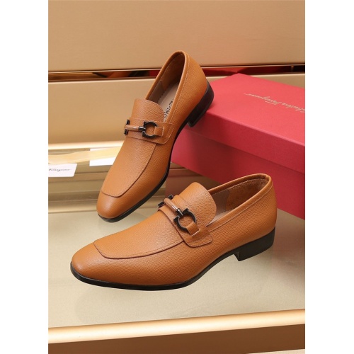 Ferragamo Salvatore FS Leather Shoes For Men #942812