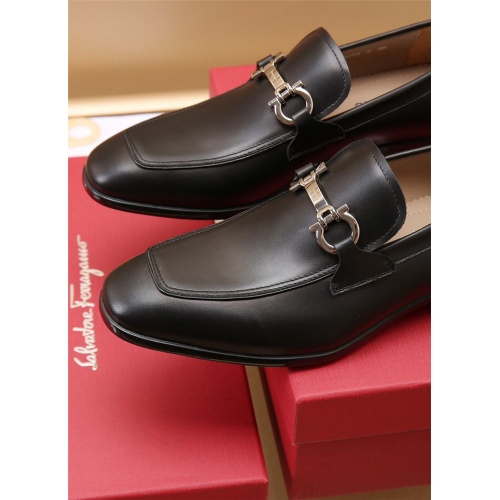 Replica Salvatore Ferragamo Leather Shoes For Men #942818 $118.00 USD for Wholesale