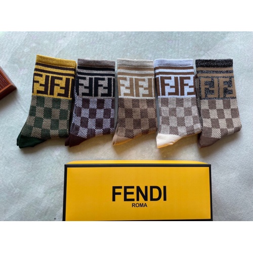 Replica Fendi Socks #942826 $27.00 USD for Wholesale