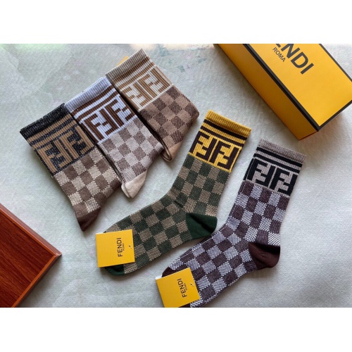 Replica Fendi Socks #942826 $27.00 USD for Wholesale