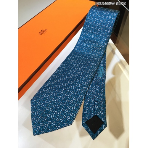 Replica Hermes Necktie For Men #942941 $60.00 USD for Wholesale