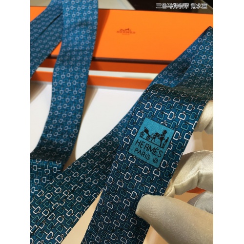 Replica Hermes Necktie For Men #942941 $60.00 USD for Wholesale