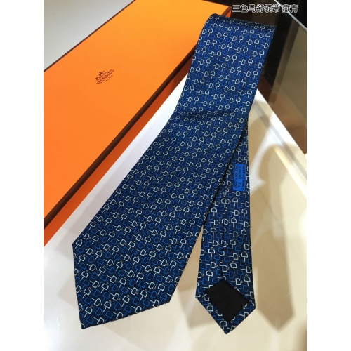 Replica Hermes Necktie For Men #942943 $60.00 USD for Wholesale