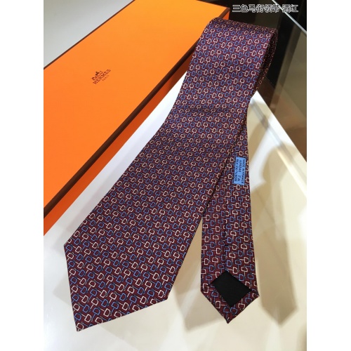 Replica Hermes Necktie For Men #942946 $60.00 USD for Wholesale
