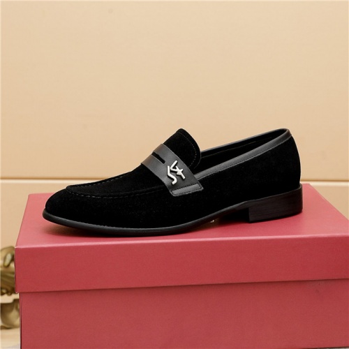 Replica Salvatore Ferragamo Leather Shoes For Men #943111 $68.00 USD for Wholesale