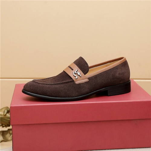 Replica Salvatore Ferragamo Leather Shoes For Men #943112 $68.00 USD for Wholesale