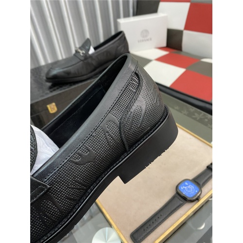 Replica Versace Leather Shoes For Men #943135 $82.00 USD for Wholesale