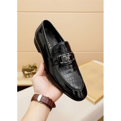 Replica Prada Leather Shoes For Men #943139 $80.00 USD for Wholesale