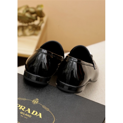Replica Prada Leather Shoes For Men #943140 $80.00 USD for Wholesale