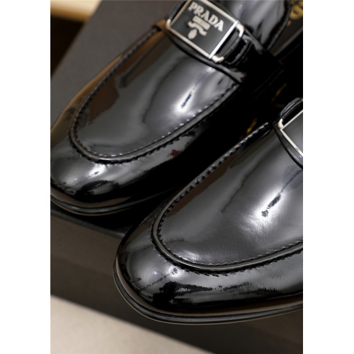 Replica Prada Leather Shoes For Men #943143 $80.00 USD for Wholesale