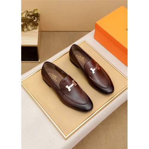 Hermes Leather Shoes For Men #943170 $80.00 USD, Wholesale Replica Hermes Leather Shoes