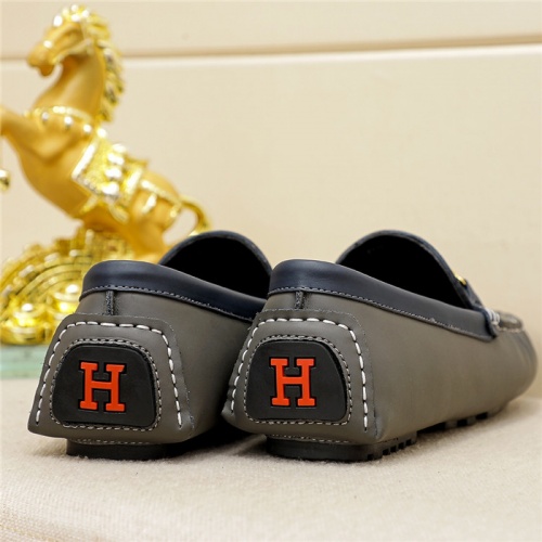 Replica Hermes Leather Shoes For Men #943188 $68.00 USD for Wholesale