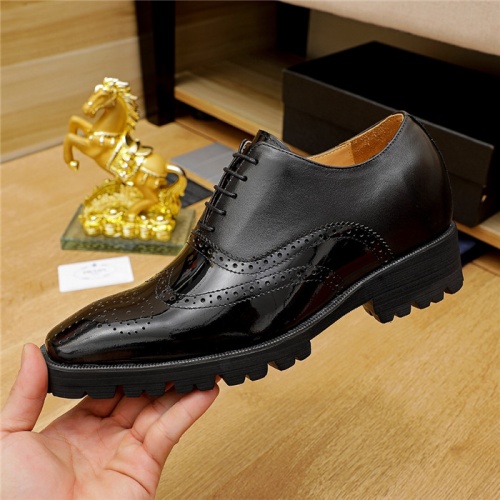 Replica Prada Leather Shoes For Men #943206 $96.00 USD for Wholesale