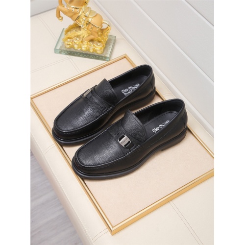 Salvatore Ferragamo Leather Shoes For Men #943223 $85.00 USD, Wholesale Replica Salvatore Ferragamo Leather Shoes