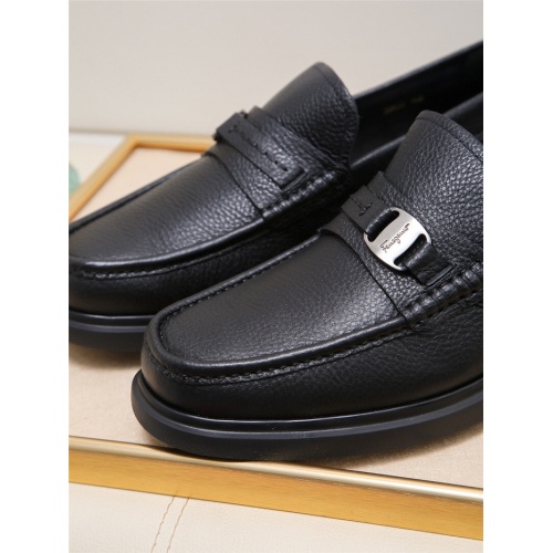 Replica Salvatore Ferragamo Leather Shoes For Men #943223 $85.00 USD for Wholesale