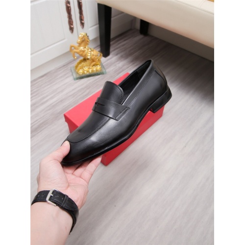 Replica Salvatore Ferragamo Leather Shoes For Men #943225 $85.00 USD for Wholesale