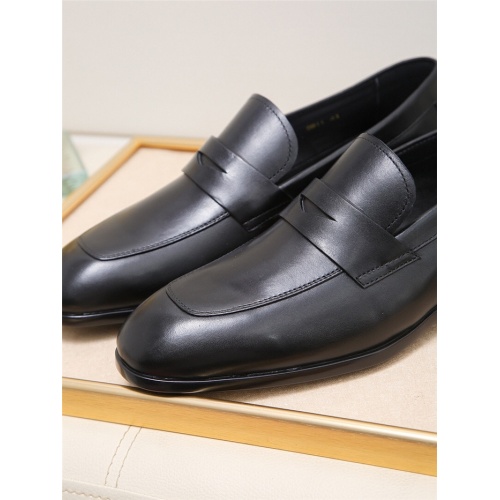 Replica Salvatore Ferragamo Leather Shoes For Men #943225 $85.00 USD for Wholesale