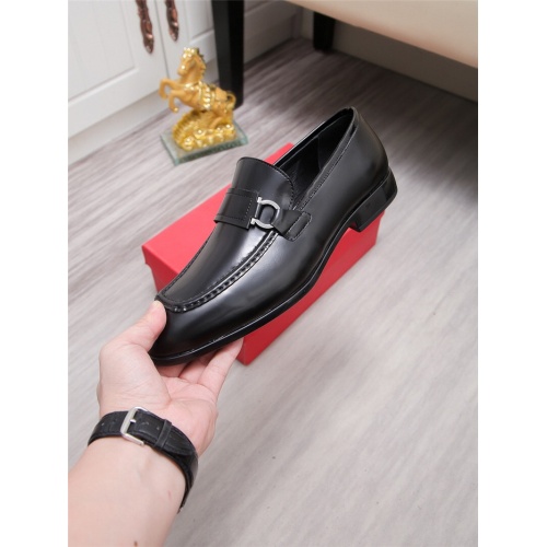 Replica Salvatore Ferragamo Leather Shoes For Men #943227 $85.00 USD for Wholesale