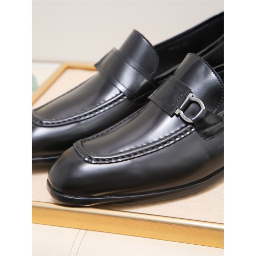 Replica Salvatore Ferragamo Leather Shoes For Men #943227 $85.00 USD for Wholesale