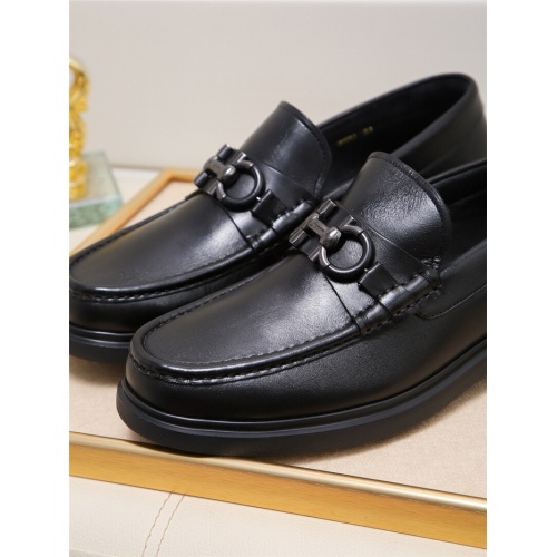 Replica Salvatore Ferragamo Leather Shoes For Men #943228 $85.00 USD for Wholesale